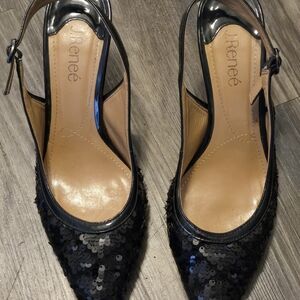 J.Renee Black Sequin Heels